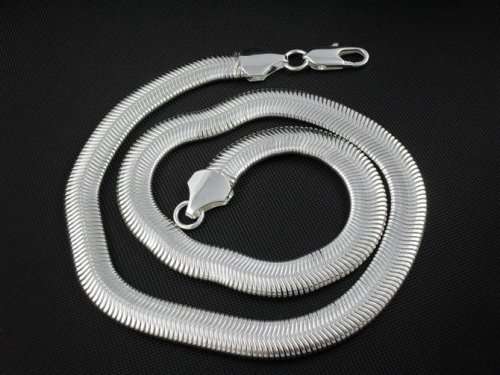 Eye Catching Mystic 925 Sterling Silver Quality Neck Chain Imported Filled Jewelry